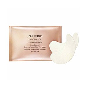 Shiseido Benefiance WrinkleResist24 Pure Retinol Express Smoothing Anti-Aging Eye Mask, 12 Counts of 2 Eye Masks